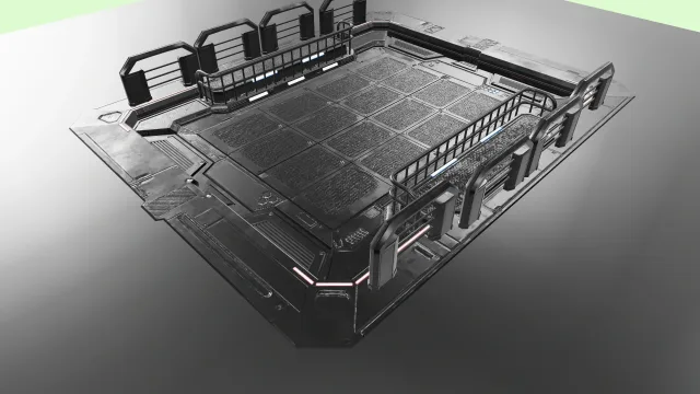 Cargo lift animated